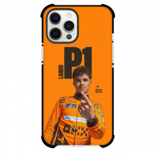 F1 Formula One Lando Norris Phone Case For iPhone Samsung Galaxy Pixel OnePlus Vivo Xiaomi Asus Sony Motorola Nokia - Lando Norris P1 Showing 1 On Orange Background