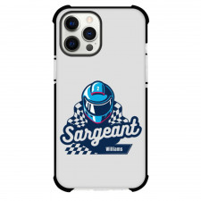 F1 Formula One Logan Sargeant Case For iPhone Samsung Galaxy Pixel OnePlus Vivo Xiaomi Asus Sony Motorola Nokia - Minimalist Helmet Poster