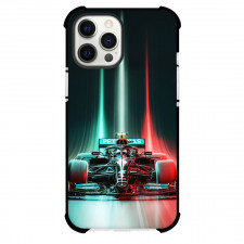 F1 Formula One Team Mercedes Benz Case For iPhone Samsung Galaxy Pixel OnePlus Vivo Xiaomi Asus Sony Motorola Nokia - Front View Neon Lights