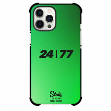 F1 Formula One Team Kick Sauber Case For iPhone Samsung Galaxy Pixel OnePlus Vivo Xiaomi Asus Sony Motorola Nokia - Minimalist Text Green Background
