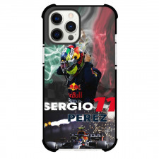 F1 Formula One Sergio Perez Case For iPhone Samsung Galaxy Pixel OnePlus Vivo Xiaomi Asus Sony Motorola Nokia - Collage Smoke Background