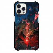 Fullmetal Alchemist Edward Elric Phone Case For iPhone Samsung Galaxy Pixel OnePlus Vivo Xiaomi Asus Sony Motorola Nokia - Edward Elric Look Scary with Blue Eyes Illustration Art