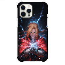 Fullmetal Alchemist Edward Elric Phone Case For iPhone Samsung Galaxy Pixel OnePlus Vivo Xiaomi Asus Sony Motorola Nokia - Edward Elric Miracle Light in Hands Wear Red Coat