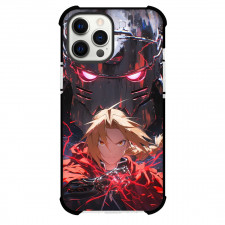 Fullmetal Alchemist Edward Elric & Alphonse Elric Phone Case For iPhone Samsung Galaxy Pixel OnePlus Vivo Xiaomi Asus Sony Motorola Nokia - Edward Show Hands Power with Alphonse Elric