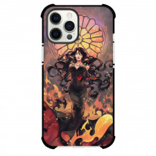 Fullmetal Alchemist Lust Phone Case For iPhone Samsung Galaxy Pixel OnePlus Vivo Xiaomi Asus Sony Motorola Nokia - Lust Wear Black Sexy Dress with Long Hairs on Multi Backgrounds