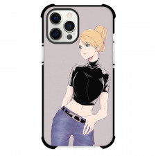 Fullmetal Alchemist Riza Hawkeye Phone Case For iPhone Samsung Galaxy Pixel OnePlus Vivo Xiaomi Asus Sony Motorola Nokia - Riza Hawkeye Wear Casual Art on Grey Background
