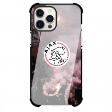 AFC Ajax Phone Case For iPhone Samsung Galaxy Pixel OnePlus Vivo Xiaomi Asus Sony Motorola Nokia - Ajax Logo Smoke Background