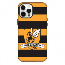 Alloa Athletic Phone Case For iPhone Samsung Galaxy Pixel OnePlus Vivo Xiaomi Asus Sony Motorola Nokia - Logo In Yellow And Black Background Football Club