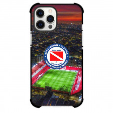Asociacion Atletica Argentinos Juniors Phone Case For iPhone Samsung Galaxy Pixel OnePlus Vivo Xiaomi Asus Sony Motorola Nokia - Asociacion Atletica Argentinos Juniors Stadium View with Logo Sunset Effect