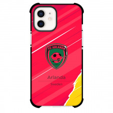 FC Arlanda Phone Case For iPhone Samsung Galaxy Pixel OnePlus Vivo Xiaomi Asus Sony Motorola Nokia - FC Arlanda Logo On Red Abstract Background Football Club