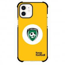 FC Arlanda Phone Case For iPhone Samsung Galaxy Pixel OnePlus Vivo Xiaomi Asus Sony Motorola Nokia - FC Arlanda Logo On White Round Yellow Background Football Club