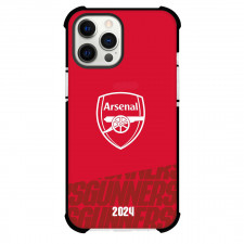 Arsenal FC Phone Case For iPhone Samsung Galaxy Pixel OnePlus Vivo Xiaomi Asus Sony Motorola Nokia - Arsenal FC 2024 Logo On Red Background