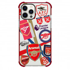 Arsenal F.C Phone Case For iPhone And Samsung Galaxy Devices - Arsenal F.C Mania Collage Logo