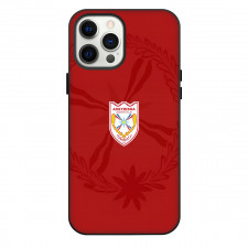 Assyriska FF Phone Case For iPhone Samsung Galaxy Pixel OnePlus Vivo Xiaomi Asus Sony Motorola Nokia - Assyriska FF Logo On Red Background Football Club