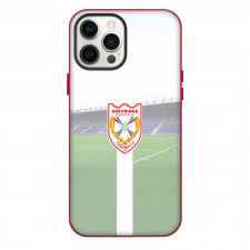 Assyriska FF Phone Case For iPhone Samsung Galaxy Pixel OnePlus Vivo Xiaomi Asus Sony Motorola Nokia - Assyriska FF Logo On White Stripe Stadium Background Football Club