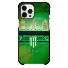 Club Atletico Banfield Phone Case For iPhone Samsung Galaxy Pixel OnePlus Vivo Xiaomi Asus Sony Motorola Nokia - Club Atletico Banfield Stadium With Logo Diagonal Stripe Green Effect