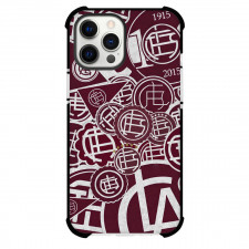 Club Atletico Lanus Phone Case For iPhone Samsung Galaxy Pixel OnePlus Vivo Xiaomi Asus Sony Motorola Nokia - Club Atletico Lanus Logo with Scatter Red Effect