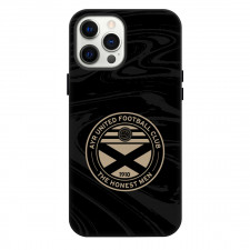 Ayr Phone Case For iPhone Samsung Galaxy Pixel OnePlus Vivo Xiaomi Asus Sony Motorola Nokia - Logo In Black And Gray Liquid Background Football Club