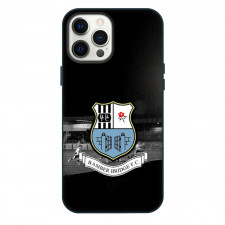 Bamber Bridge Phone Case For iPhone Samsung Galaxy Pixel OnePlus Vivo Xiaomi Asus Sony Motorola Nokia - Logo Field Stadium Grayscale Background Football Club