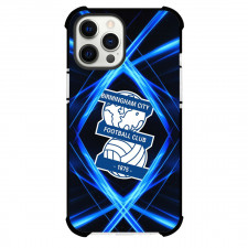 Birmingham City FC Phone Case For iPhone Samsung Galaxy Pixel OnePlus Vivo Xiaomi Asus Sony Motorola Nokia - Birmingham City FC Logo On Blue Ray Effect Background