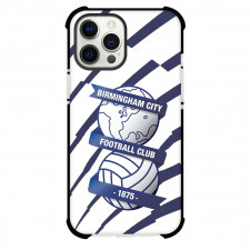 Birmingham City FC Phone Case For iPhone Samsung Galaxy Pixel OnePlus Vivo Xiaomi Asus Sony Motorola Nokia - Birmingham City FC Logo On Blue Stripe White Background