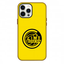 FK Bodo Glimt Phone Case For iPhone Samsung Galaxy Pixel OnePlus Vivo Xiaomi Asus Sony Motorola Nokia - Logo In Yellow Background
