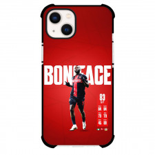 Victor Boniface Phone Case For iPhone Samsung Galaxy Pixel OnePlus Vivo Xiaomi Asus Sony Motorola Nokia - Bayer 04 Leverkusen Victor Boniface Standing On Red Background