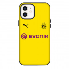Borussia Dortmund Phone Case For iPhone Samsung Galaxy Pixel OnePlus Vivo Xiaomi Asus Sony Motorola Nokia - Borussia Dortmund Official Crest BVB 09 And Evonic Logo On Yellow Background