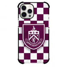 Burnley F.C. Phone Case For iPhone Samsung Galaxy Pixel OnePlus Vivo Xiaomi Asus Sony Motorola Nokia - Burnley F.C. Logo On Purple Chess Table Background