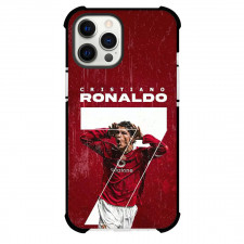 Cristiano Ronaldo Phone Case For iPhone Samsung Galaxy Pixel OnePlus Vivo Xiaomi Asus Sony Motorola Nokia - Cristiano Ronaldo CR7 Funny Celebration On Red Background