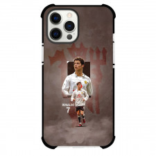 Cristiano Ronaldo Phone Case For iPhone Samsung Galaxy Pixel OnePlus Vivo Xiaomi Asus Sony Motorola Nokia - Cristiano Ronaldo CR7 Young Age Picture On Retro Background