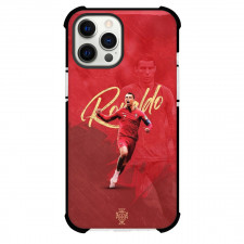 Cristiano Ronaldo Phone Case For iPhone Samsung Galaxy Pixel OnePlus Vivo Xiaomi Asus Sony Motorola Nokia - Cristiano Ronaldo Portugal National Football Goal Celebration On Red Background