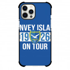 Canvey Island Football Club Phone Case For iPhone Samsung Galaxy Pixel OnePlus Vivo Xiaomi Asus Sony Motorola Nokia - Canvey Island Football Club Logo with Horizontal Stripe Blue Effect