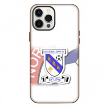 Cleethorpes Town Phone Case For iPhone Samsung Galaxy Pixel OnePlus Vivo Xiaomi Asus Sony Motorola Nokia - Logo Overlay In White Background Football Club