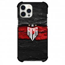 Atletico Clube Goianiense Phone Case For iPhone Samsung Galaxy Pixel OnePlus Vivo Xiaomi Asus Sony Motorola Nokia - Atletico Clube Goianiense Logo with Wood Texture Red Effect