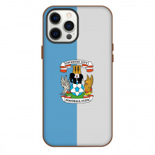Coventry City FC Phone Case For iPhone Samsung Galaxy Pixel OnePlus Vivo Xiaomi Asus Sony Motorola Nokia - Coventry City FC Logo On Gray And Skyblue Background
