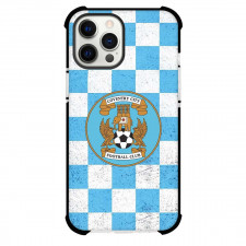 Coventry City FC Phone Case For iPhone Samsung Galaxy Pixel OnePlus Vivo Xiaomi Asus Sony Motorola Nokia - Coventry City FC Logo On White Skyblue Chess Table Background