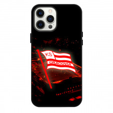 Cracovia Krakow Phone Case For iPhone Samsung Galaxy Pixel OnePlus Vivo Xiaomi Asus Sony Motorola Nokia - Logo Stadium Glowing Red Background