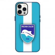 Delfino Pescara 1936 Phone Case For iPhone Samsung Galaxy Pixel OnePlus Vivo Xiaomi Asus Sony Motorola Nokia - Logo On White Cyan Background