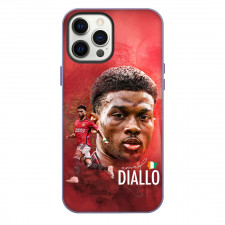 Amad Diallo Phone Case For iPhone Samsung Galaxy Pixel OnePlus Vivo Xiaomi Asus Sony Motorola Nokia - Amad Diallo Manchester United Portrait Art On Red Background