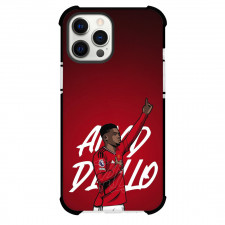 Amad Diallo Phone Case For iPhone Samsung Galaxy Pixel OnePlus Vivo Xiaomi Asus Sony Motorola Nokia - Amad Diallo Raising Hand Celebration Illustration Art On Red Background