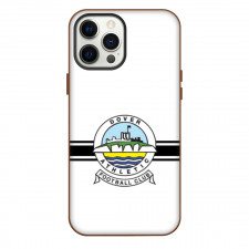 National League South Dover Athletic Phone Case For iPhone Samsung Galaxy Pixel OnePlus Vivo Xiaomi Asus Sony Motorola Nokia - Large Logo In White And Black Stripe Background