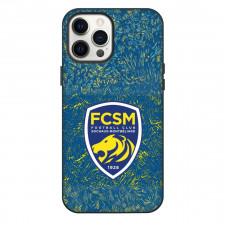 Football Club Sochaux Montbeliard Phone Case For iPhone Samsung Galaxy Pixel OnePlus Vivo Xiaomi Asus Sony Motorola Nokia - Logo In Blue And Green Grunge Background Football Club