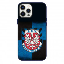 FSV Frankfurt Football Club Phone Case For iPhone Samsung Galaxy Pixel OnePlus Vivo Xiaomi Asus Sony Motorola Nokia - Logo In Blue And Black Grunge Background
