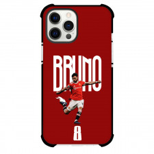Bruno Fernandes Phone Case For iPhone Samsung Galaxy Pixel OnePlus Vivo Xiaomi Asus Sony Motorola Nokia - Bruno Fernandes Manchester United Free Kick On Word Art Red Background