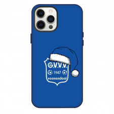 GVVV Phone Case For iPhone Samsung Galaxy Pixel OnePlus Vivo Xiaomi Asus Sony Motorola Nokia - Logo Santa Hat In Blue Background Football Club