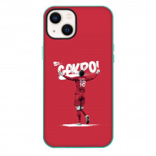 Cody Gakpo Phone Case For iPhone Samsung Galaxy Pixel OnePlus Vivo Xiaomi Asus Sony Motorola Nokia - Cody Gakpo 18 Celebrating Illustration Art On Red Background