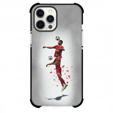 Cody Gakpo Phone Case For iPhone Samsung Galaxy Pixel OnePlus Vivo Xiaomi Asus Sony Motorola Nokia - Cody Gakpo Liverpool F.C. Header Graphic Art On Gray Background