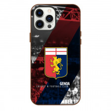 Genoa Cricket and Football Club Phone Case For iPhone Samsung Galaxy Pixel OnePlus Vivo Xiaomi Asus Sony Motorola Nokia - Logo In Crown Red And Blue Grayscale Background