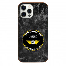 Gungahlin United Football Club Phone Case For iPhone Samsung Galaxy Pixel OnePlus Vivo Xiaomi Asus Sony Motorola Nokia - Logo In Grunge Black Background